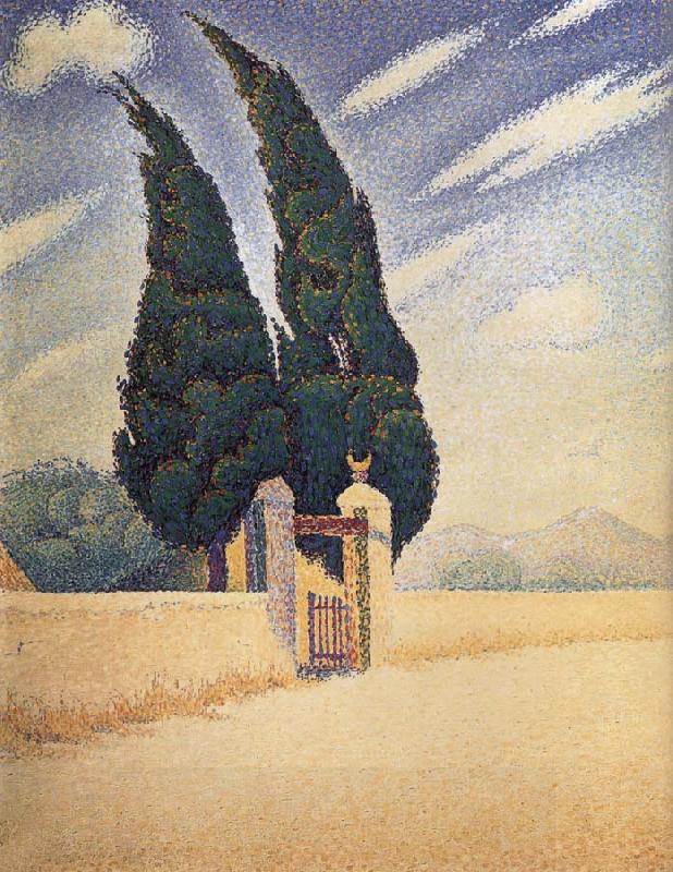 Paul Signac Two Cypress China oil painting art
